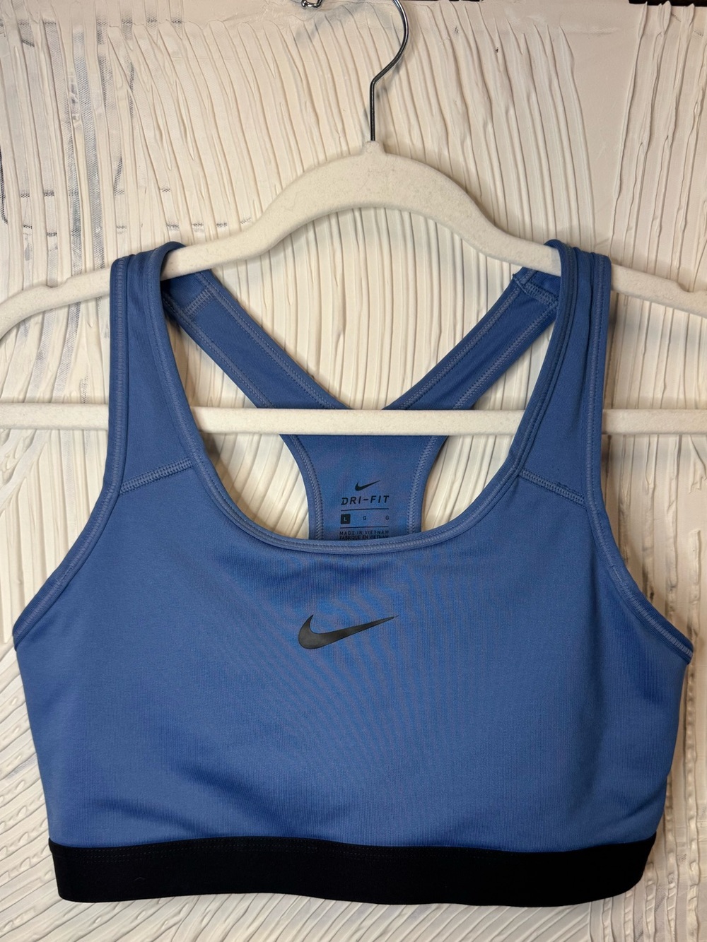 Nike Blue Sports Bra with Black Underband N0870